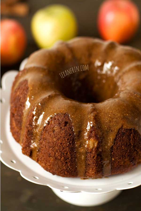 Apple Butter Cake with Maple Cinnamon Glaze