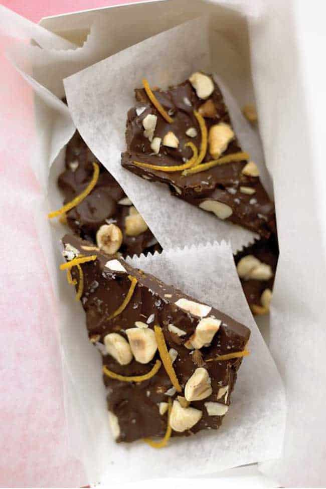 Chocolate-Orange Hazelnut Bark