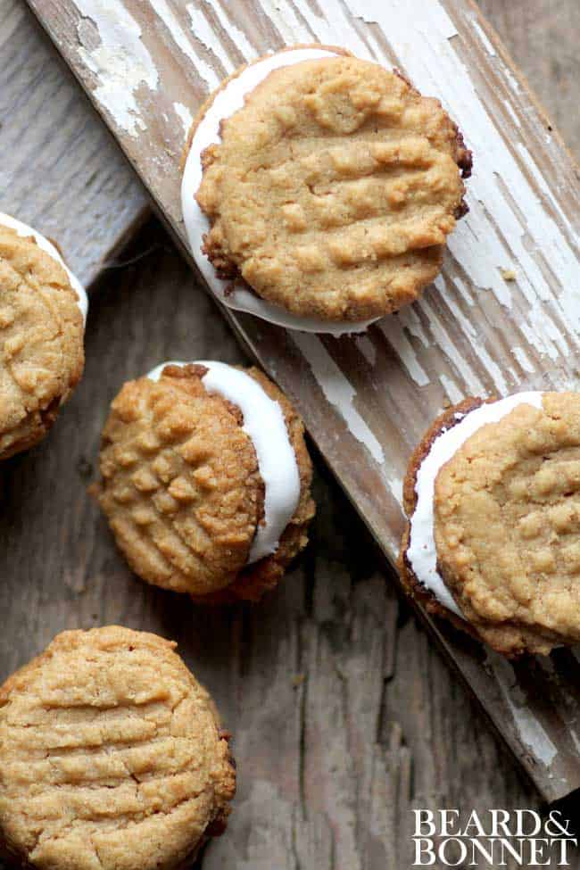 Peanut Butter & Marshmallow Sandwich Cookies