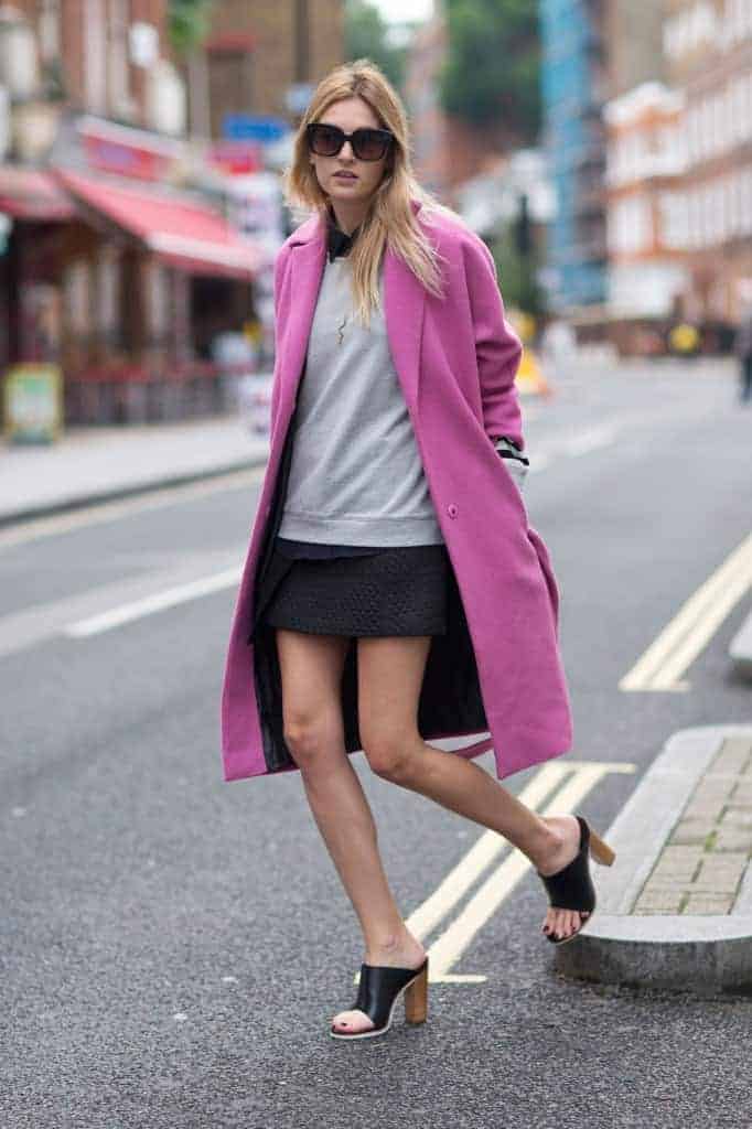 10 ways to wear a bright coat | Hello Glow