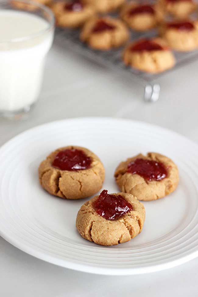 Grain-Free Peanut Butter & Jelly Cookies