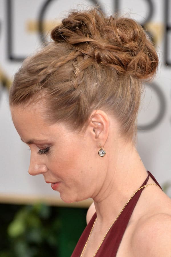 Amy Adams' braided bun
