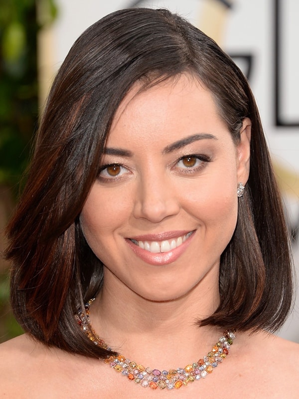 Aubrey Plaza's sleek bob