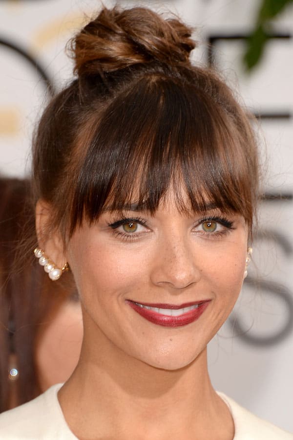 Rashida Jones' top knot