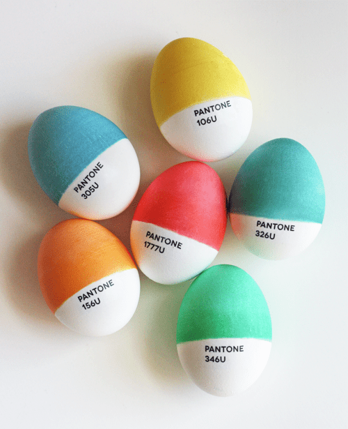 Pantone Easter eggs