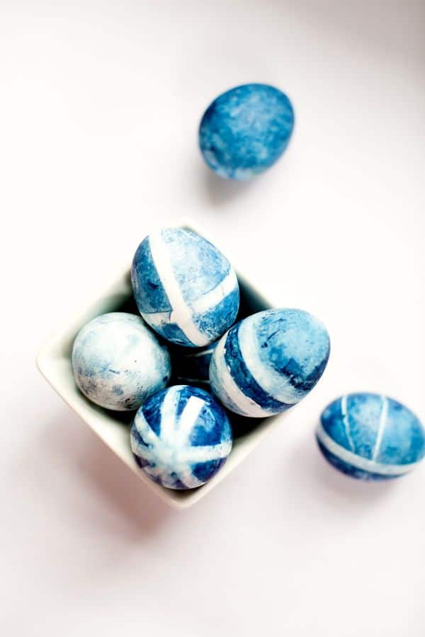 Indigo Dyed Eggs