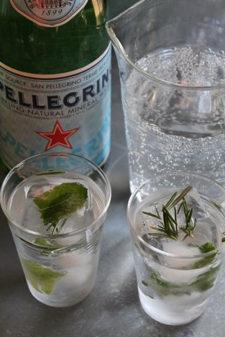 Herb ice cubes