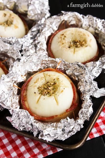 Sweet Vidalia Onion and Bacon Packets