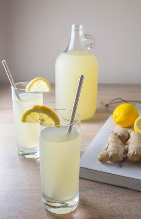 Spicy ginger lemonade