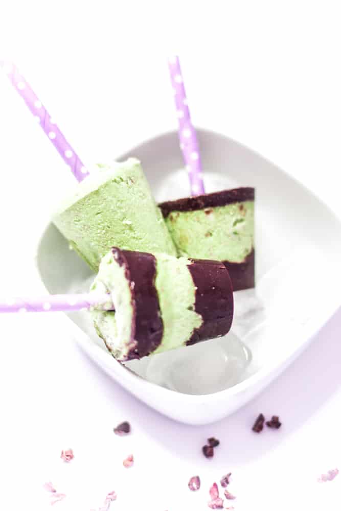Avocado Choco-Mint Popsicles