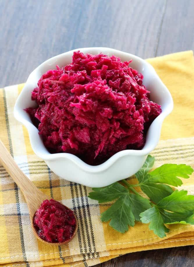 Lacto-Fermented Horseradish Beet Relish