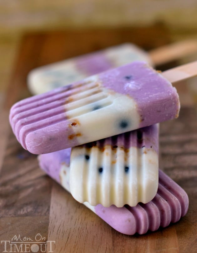 Blueberry Breakfast Parfait Pops
