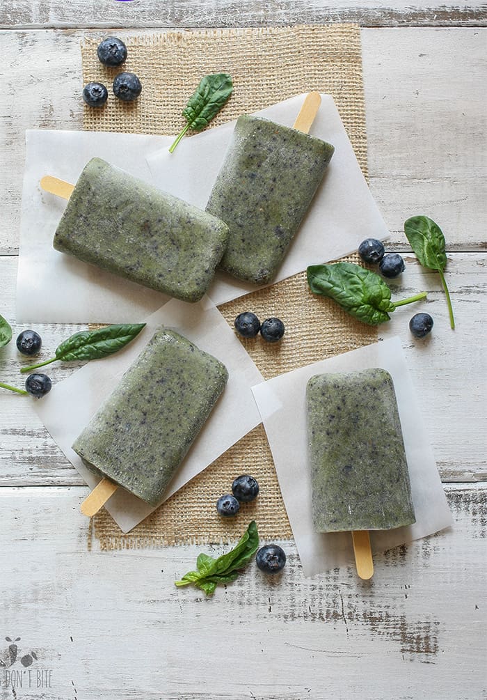 Blueberry mango banana breakfast pops
