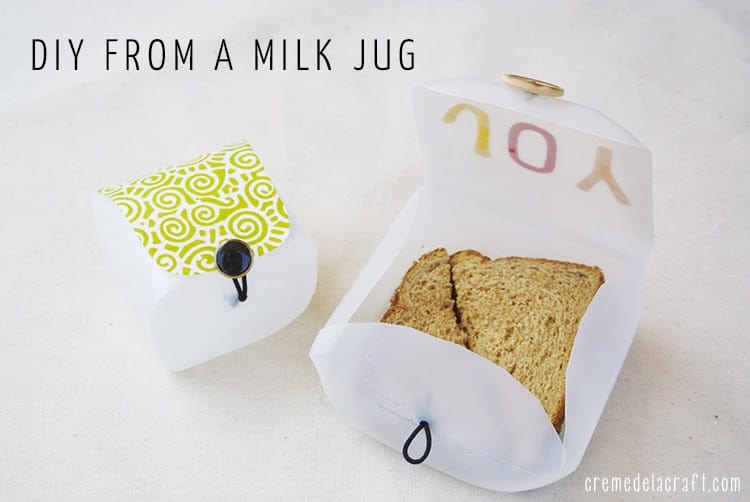 Upcycled Milk Jug Sandwich Box