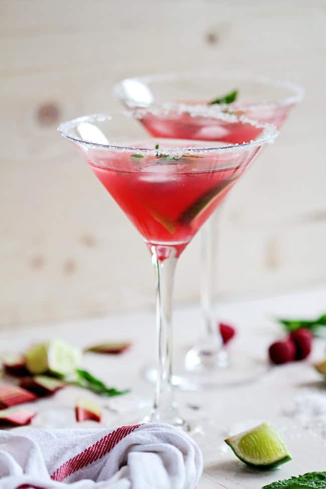 Raspberry Rhubarb Margarita Recipe | HelloGlow.co