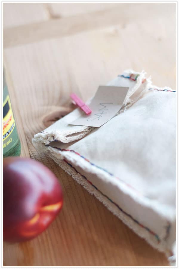 “Old School” Lunch Bag Made with Canvas