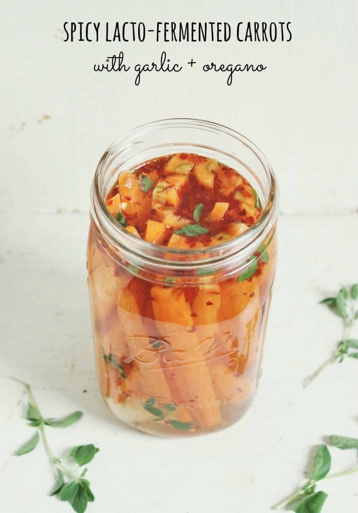 Spicy Lacto-Fermented Carrots