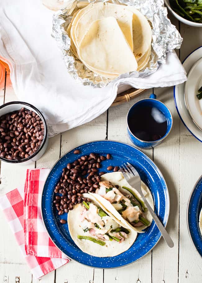 Grilled pork tenderloin tacos