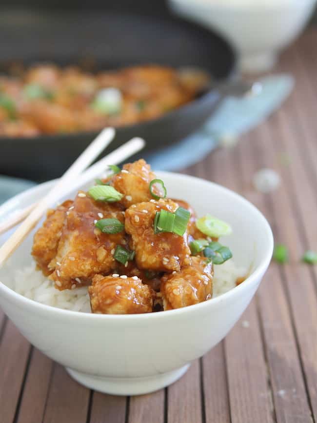 Healthier General Tso's chicken