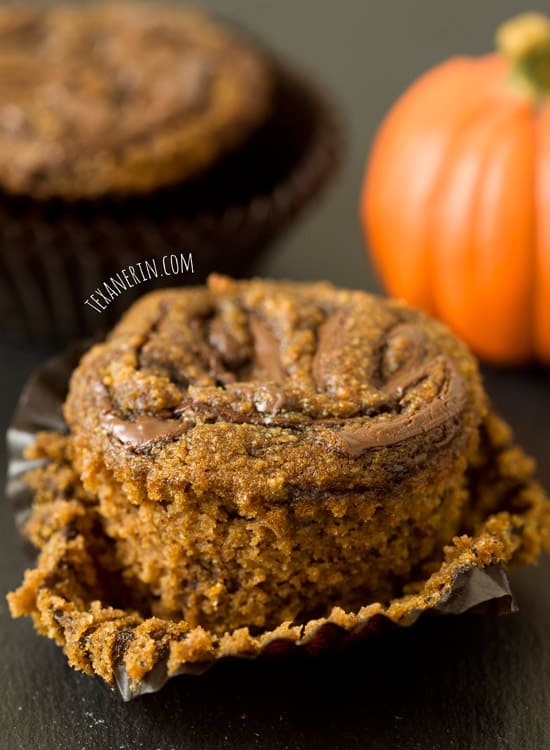 Pumpkin Spice Latte Nutella Muffins