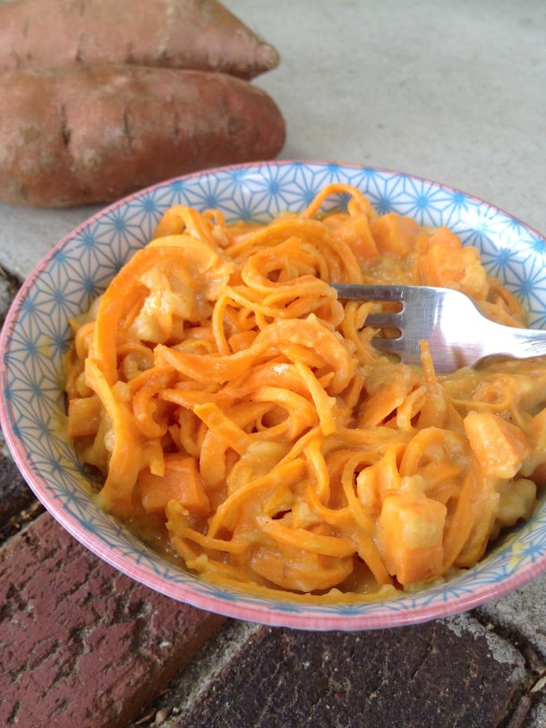 Sweet potato mac and cheese