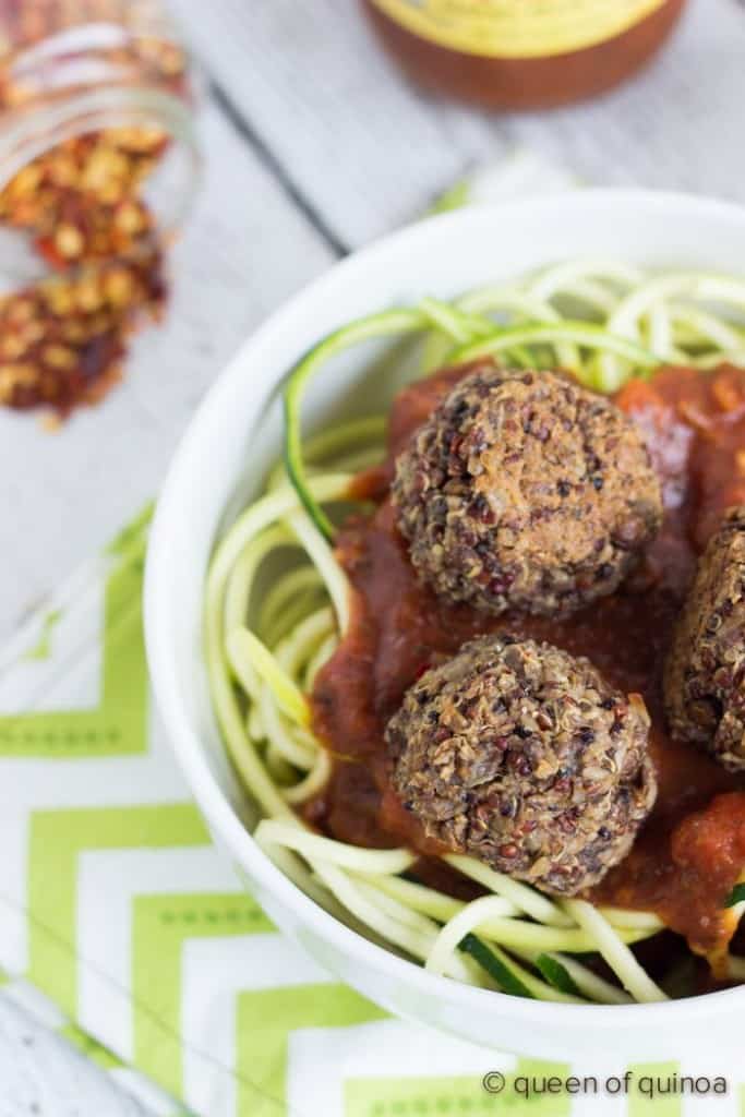 Vegan quinoa meatballs