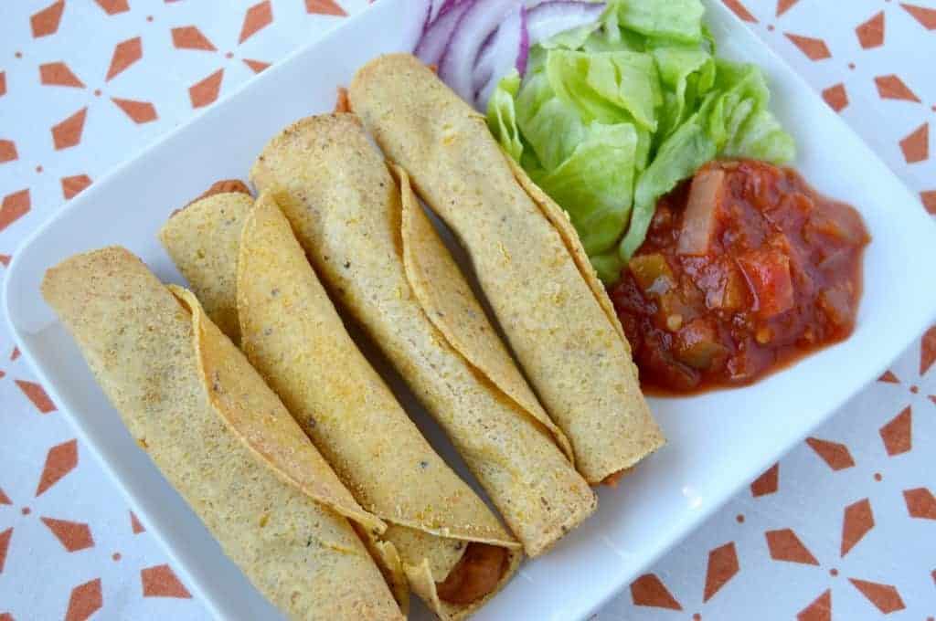 Vegan Refried Bean Taquitos