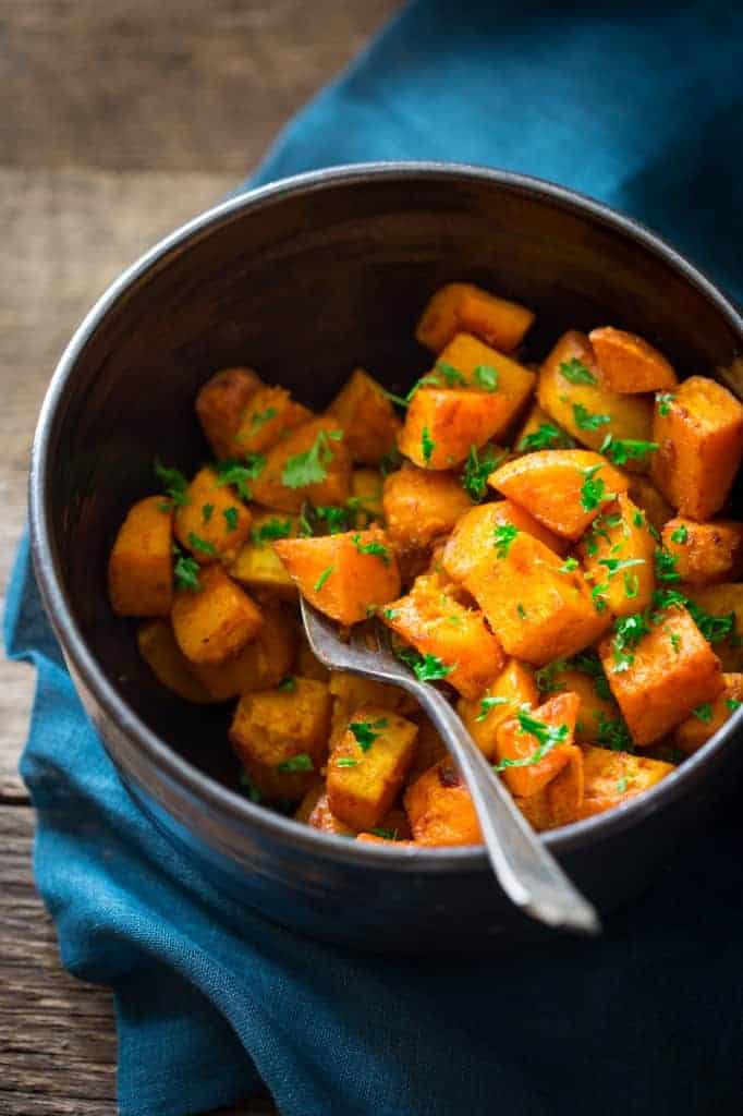 Roasted Butternut Squash with Smoked Paprika and Turmeric