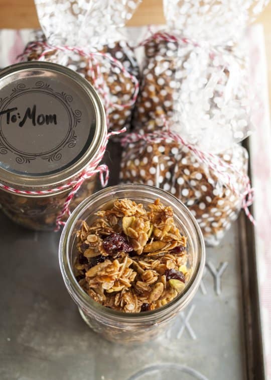 Cherry Pistachio Granola Clusters