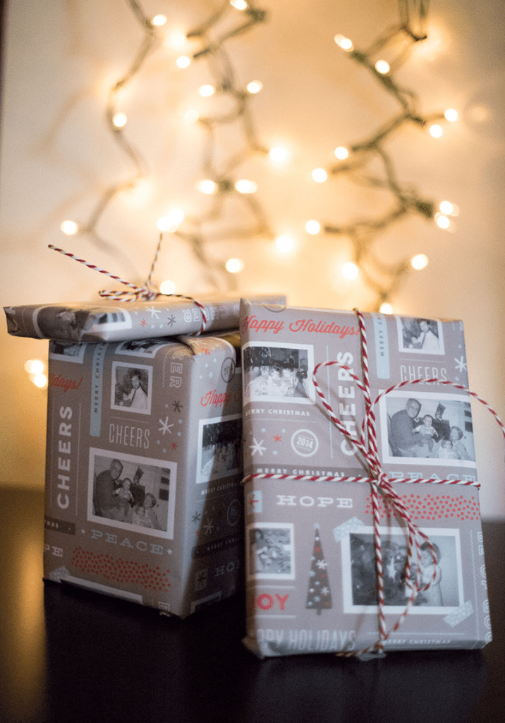 How to add photos to your wrapping paper