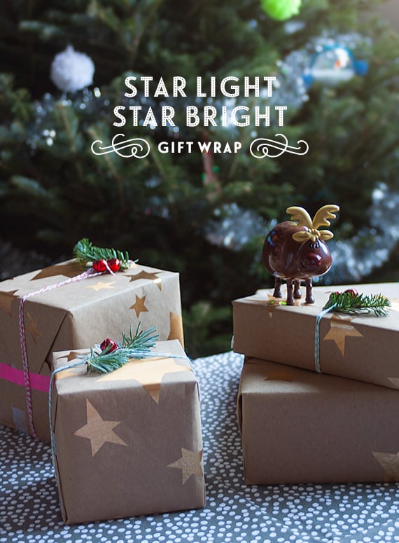 Starry gift wrap