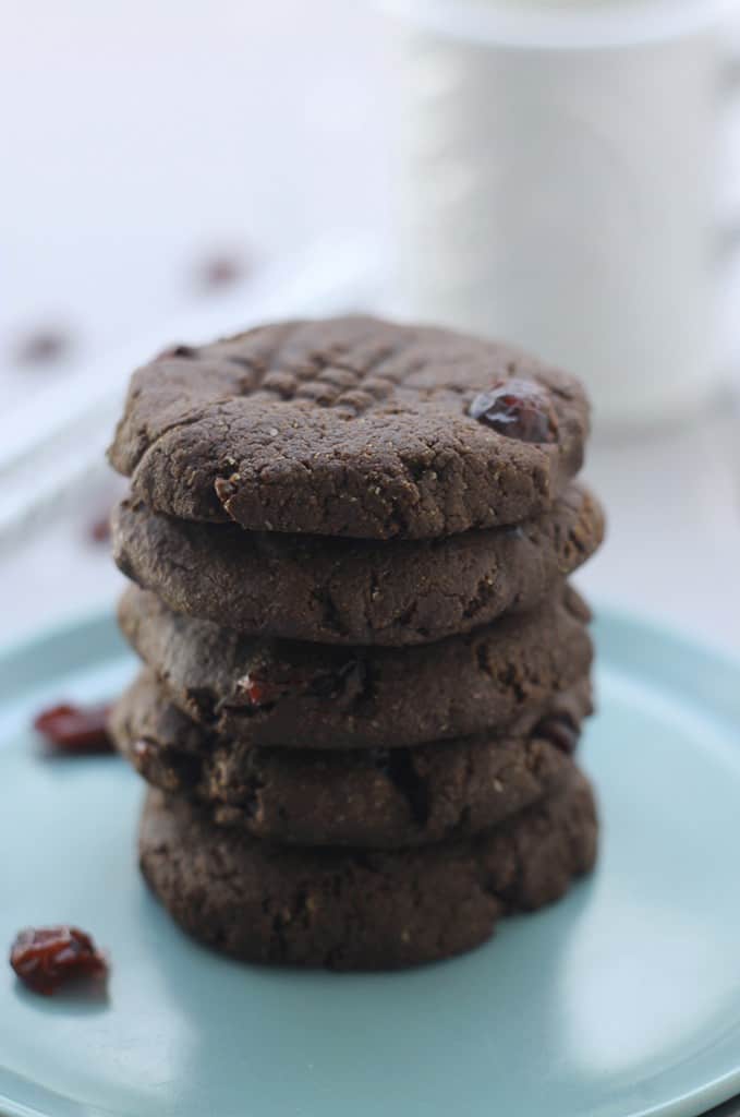 Grain-Free Chocolate Cranberry Cookies
