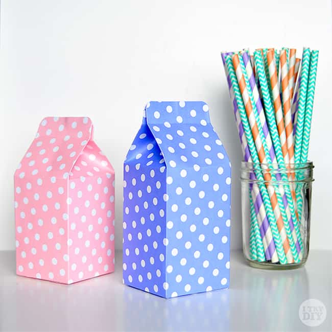 Mini milk cartons