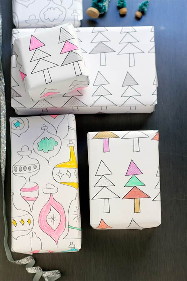 Printable gift wrap