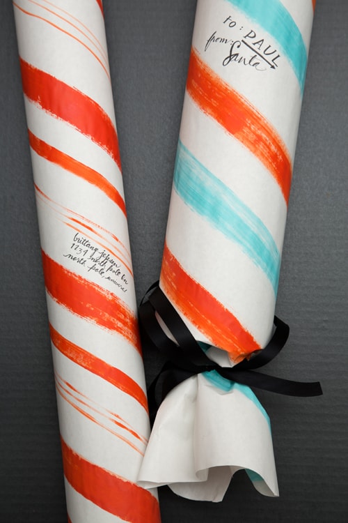 Candy cane wrapping