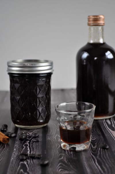 Homemade Spiced Coffee Liqueur