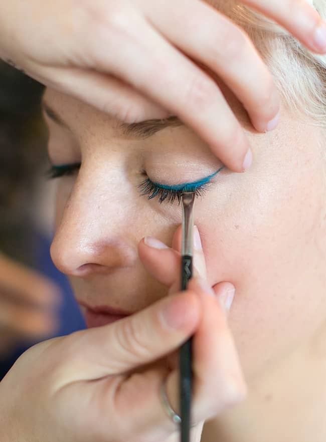 Teal cat eye