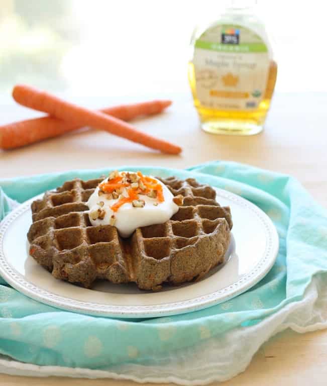 Carrot Cake Waffles