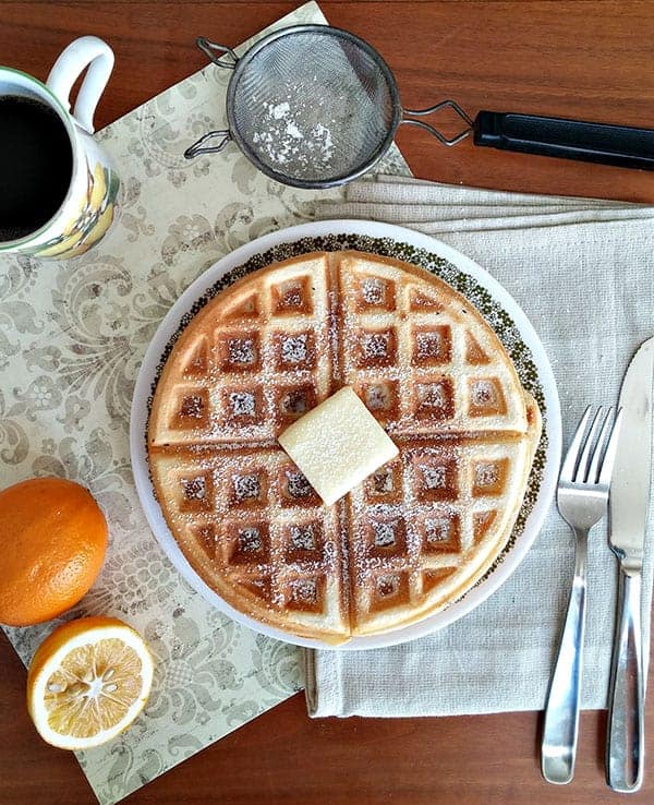 Meyer Lemon Waffles
