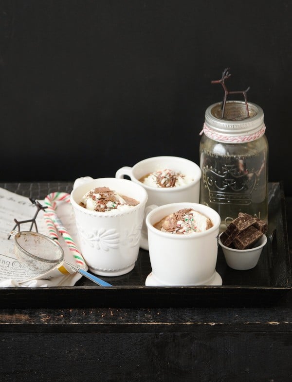 Boozy Peppermint Hot Chocolate
