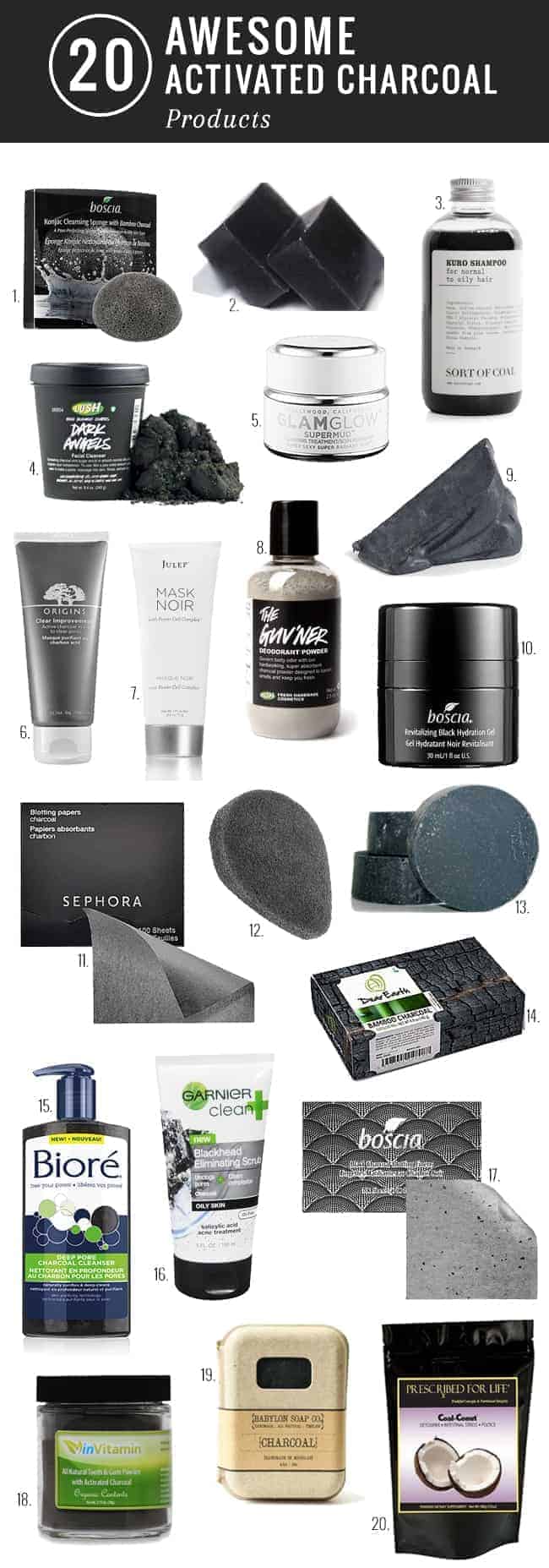 20 Awesome Activated Charcoal Products | Hello Glow