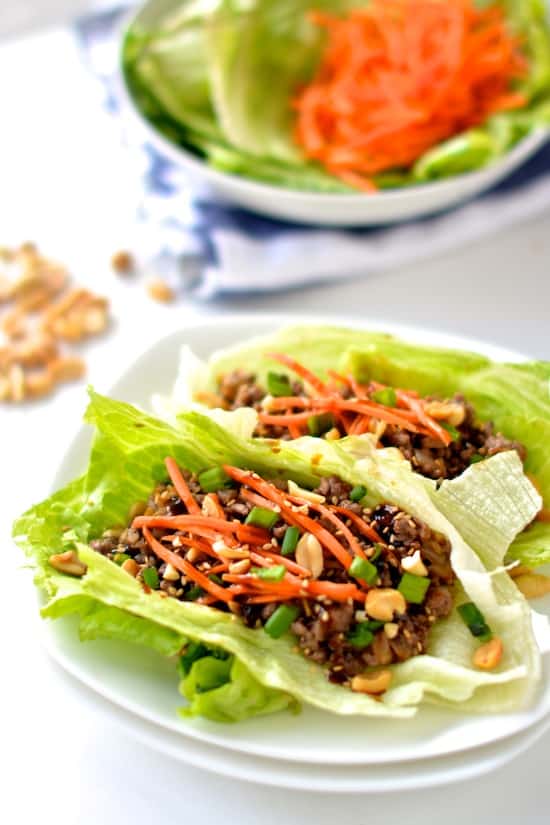 Healthy Asian Lettuce Wraps