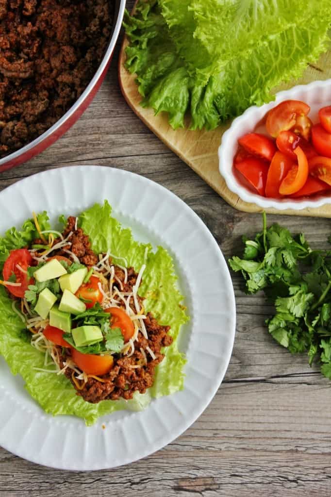 Beef Taco Lettuce Wraps
