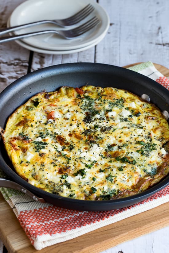 Greek Frittata by Kalyn's Kitchen