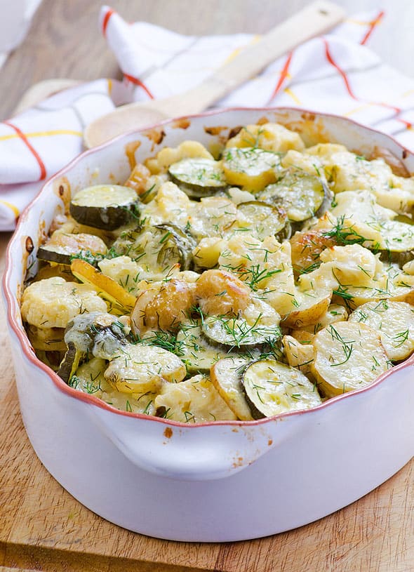 Zucchini cauliflower potato bake by I Food Real