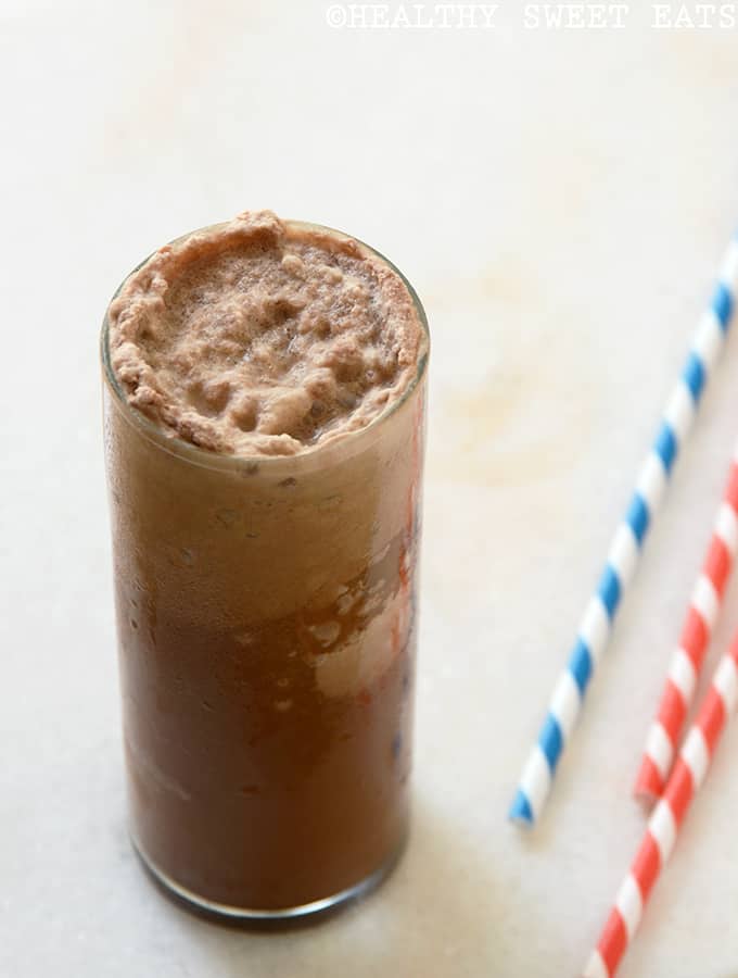 5 Ingredient Skinny Mocha Frappuccino by Healthy Sweet Eats
