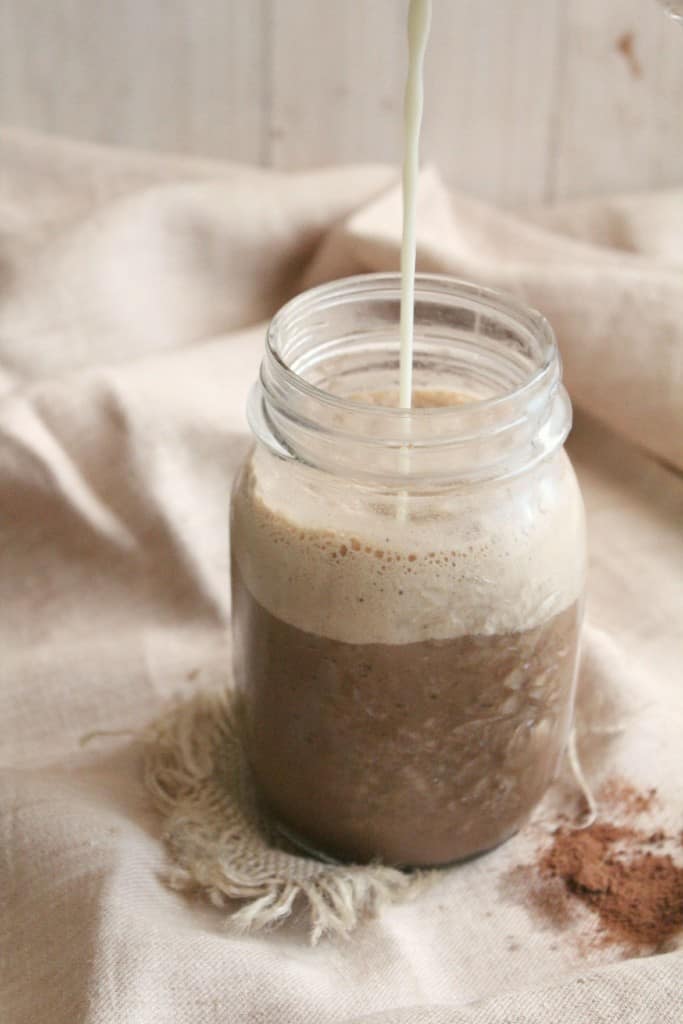 3 ingredients salted caramel frappuccino by Honey + Figs