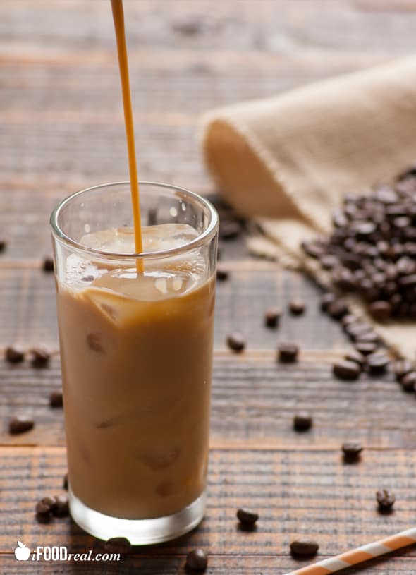 Skinny vanilla iced coffee