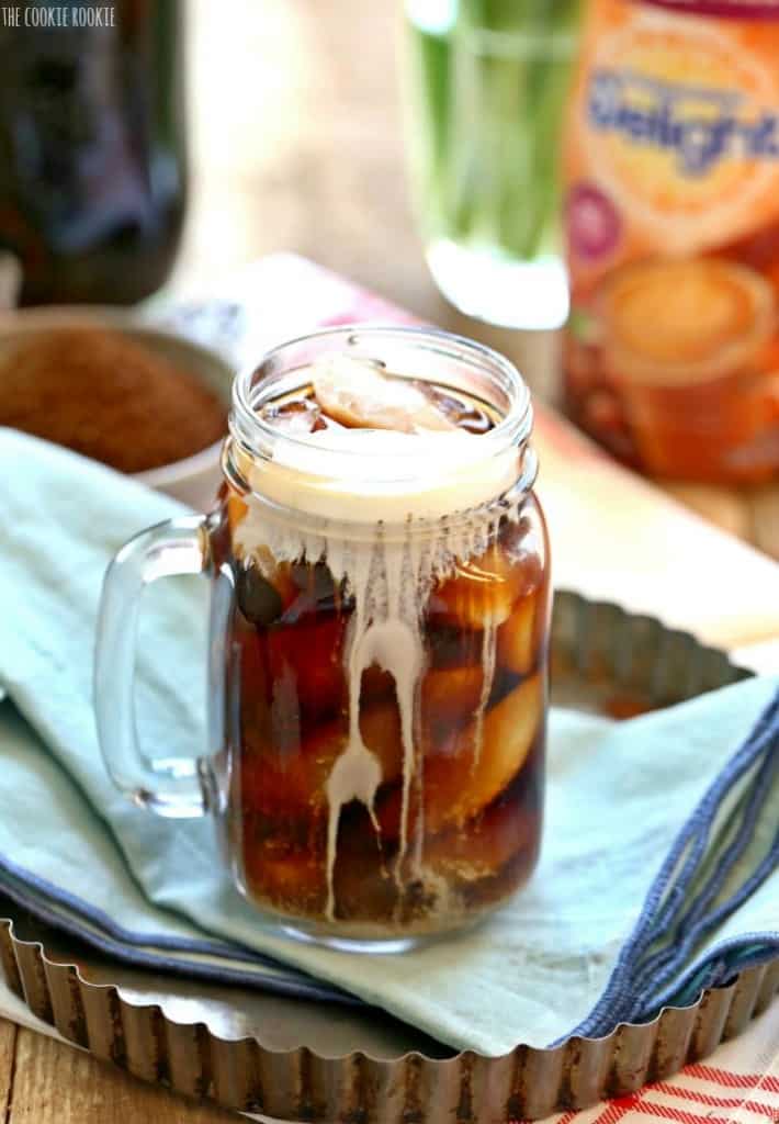 Skinny hazelnut iced coffee by The Cookie Rookie