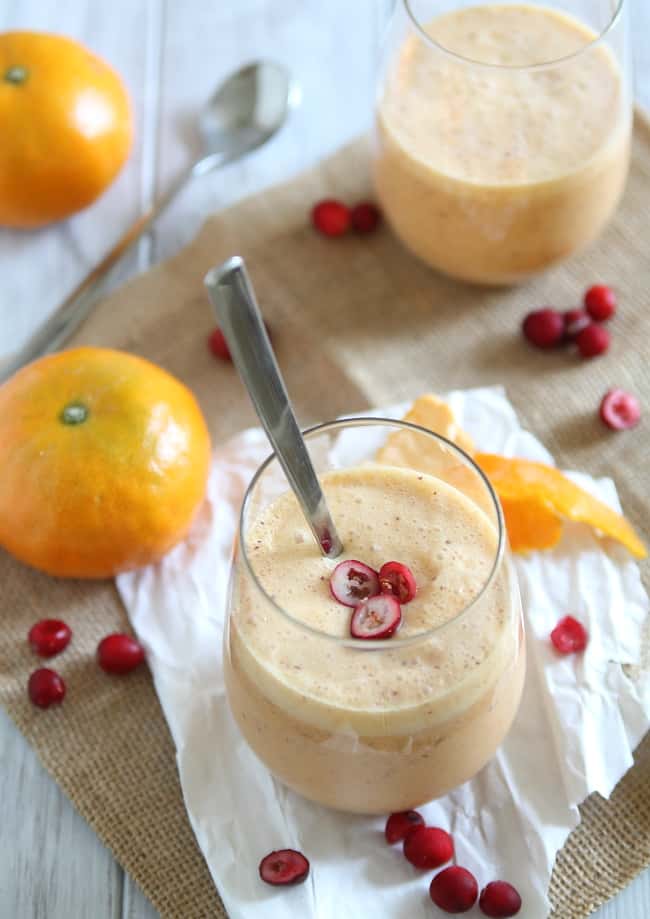 Tangerine Cranberry Smoothie by Hello Glow